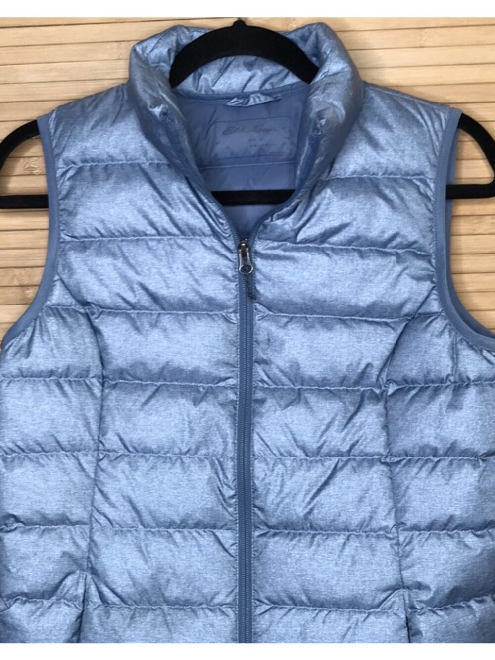 Eddie Bauer EB650 Down Puffer Vest Women's sz S Small Full Zip Frosty Blue - Picture 2 of 6